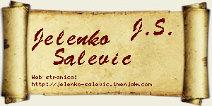 Jelenko Salević vizit kartica